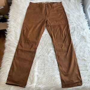 Banana Republic Pants Mens 33x30 34x30 Brown Slim Fit Linen Cotton Blend Brown